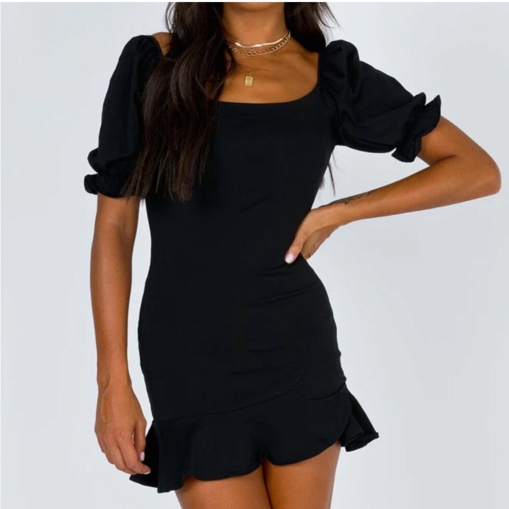Princess Polly Precious Thing Mini Dress Black